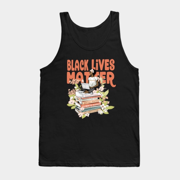 Black Lives Matter - Woman Power Tank Top by Jitterfly